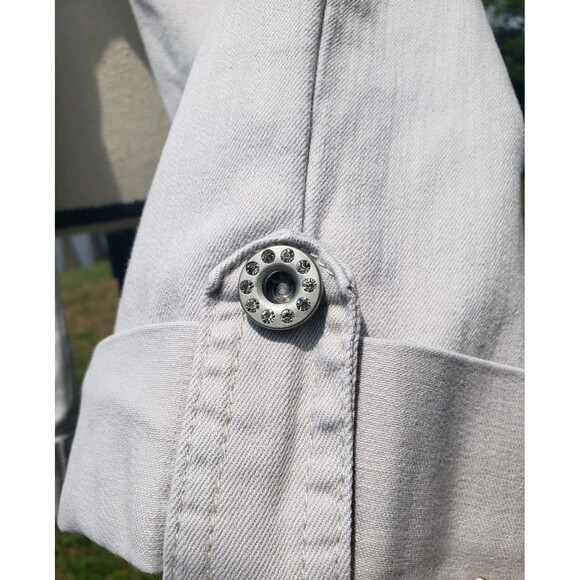 Not Your Daughters Jeans Capris Khaki Tan Cuffed Stretch Womens Sz 16P Lift Tuck - Picture 13 of 16